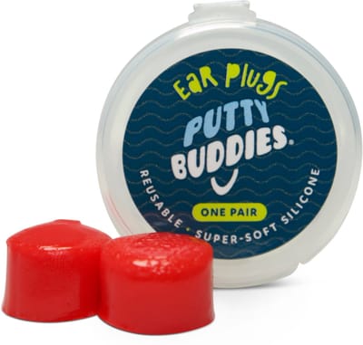 Putty Buddies - Zachte, comfortabele siliconen oordopjes - Blijft in het oor zitten - Voor bij het zwemmen - Super zacht - Comfortabel - Zwemdoppen - Te combineren met Ear Band It - Zwem oordopjes - Oordoppen - Zwemmen - Rood