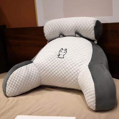 Leeskussen met Nekrol - Bedkussen Armsteun - Comfortabel Lezen - Afneembare Nekrol - 70x50cm - Stijl 1