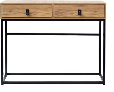 Wandtafel met 2 lades - zwart/oak 11625 Casame