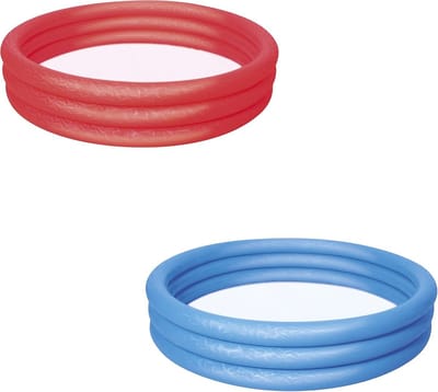 Opblaasbaar Kinderbad 152 x 30 CM - Sterk Vinyl - Geschikt voor Kinderen vanaf 2 Jaar - Rood of Blauw