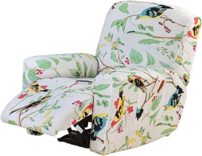 Stretch Fauteuil Hoezen 4-delig Met Opbergvakken Antislip Fauteuil Bankhoezen Meubelbeschermer Fauteuil Stoelhoes For Woonkamer(#32)