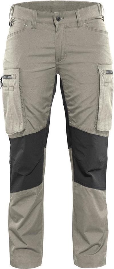 Blaklader Dames Service werkbroek Stretch 7159-1845 - Vrouwen - Khaki/Zwart - 34