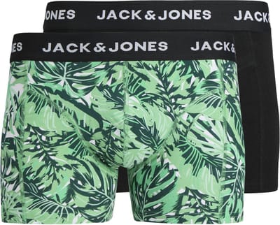 Jack & Jones 2-pack heren boxershorts groen zwart - Maat XXL