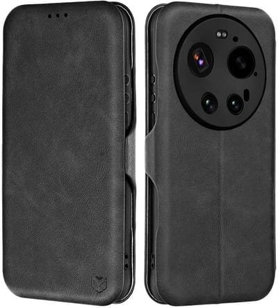 Hoesje geschikt voor Xiaomi 17 Ultra - Techsuit Safe+ Book Wallet Case - Zwart