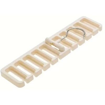 Stropdasriemhanger Garderoberiem Roterende organisatorrek Multifunctionele sjaalhanger Thuiskast Opslaghouder Accessoires 1PCS wit