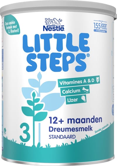 Nestlé Little Steps 3 - Flesvoeding Dreumesmelk standaard - 12+ maanden – 2 x 800g