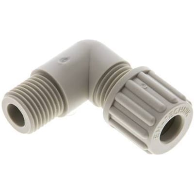 8x6mm & G1/4'' PP L-Vorm Knelfitting Buitendraad 10bar