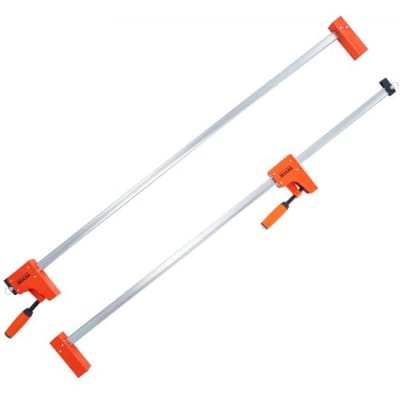 VEVOR Houtbewerkingsstaafklemmen 2-Pack Parallelle Klemmenset 50" F-Klem met Een Belastingslimiet Van 500 Kg Uniforme Druk Hoge Sterkte Kunststof En Koolstofstaal Houtklemmen