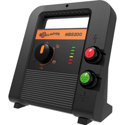 Gallagher MBS200 Multi Power Schrikdraad (230V/12V/Solar) - Flexibele stroomvoorziening
