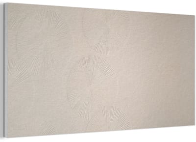 Akoestisch wandpaneel 80x40 cm - Vilt schilderij Japandi - Beige - Modern - Akoestische panelen - Geluidsdempende wanddecoratie - Geluidsisolatie woonkamer - Muurdecoratie geluidspanelen