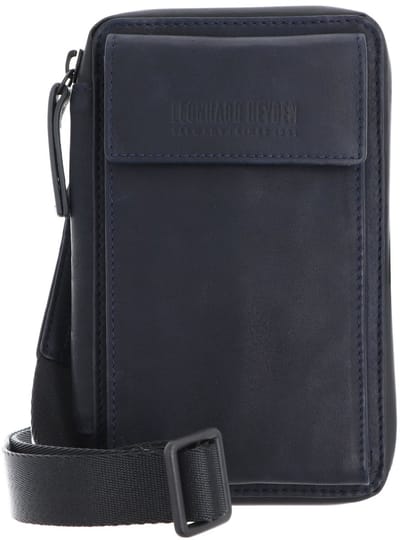 LEONHARD HEYDEN Leren telefoontasje Den Haag Handy-Umhängetasche 6764 Marineblau donkerblauw