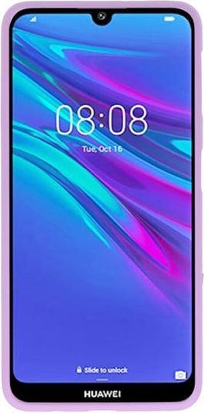 Bestcases Color Telefoonhoesje - Backcover Hoesje - Siliconen Case Back Cover voor Huawei Y6 (Prime) 2019 - Paars