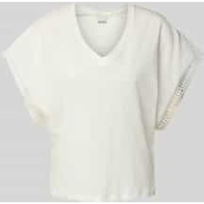 T-shirt met V-hals, model 'HOLYA'