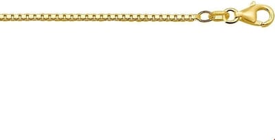 The Jewelry Collection 9 Krt. Ketting Venetiaans 1,3 mm - 9 Karaats Geel