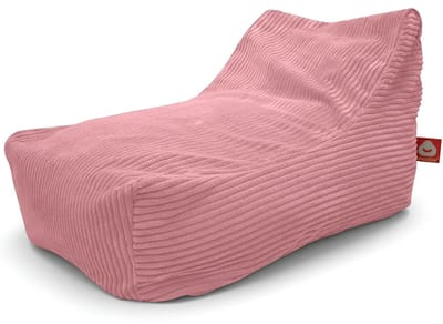 Whoober Bali – Lounge Zitzak – Roze dik ribfluweel – Comfortabel & Duurzaam