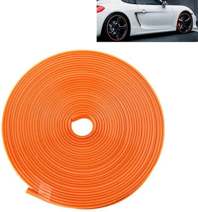 VCTparts® Velgen Bescherming Flexibele Decoratie Strip met Tape Oranje (8 meter)