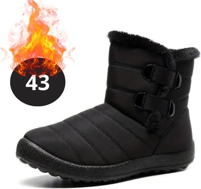 Bovista Snowboots - Sneeuwschoenen - Sneeuwboots - Heren - Wintersport - Ski - Skischoenen - Zwart - 43 - Winter