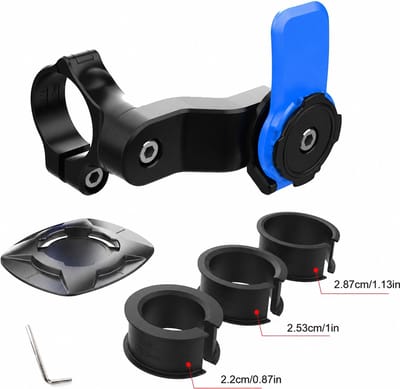 Telefoonhouder voor de fiets - Smartphone fietshouder - Houder - Anti-schok - Wielrennen - Blauw