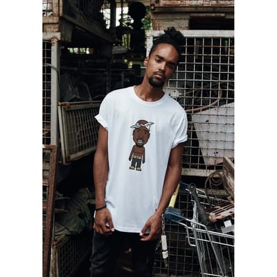 Mister Tee - LA Sketch Heren Tshirt - 3XL - Wit