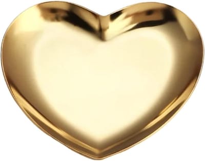 Sieraden Dienblad - Opbergbakje Metaal - Sieraden Organiseren - Elegant Hartvorm Design - 4 Stuks - Goud