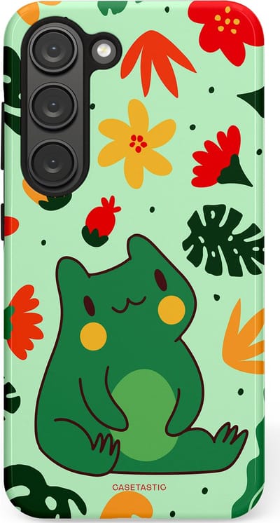 Casetastic Hoesje Geschikt voor Samsung S23 - Stijlvolle Beschermende Duo-layer Case - Kwaakje