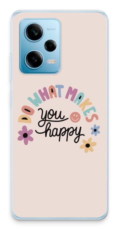 Case Company® - Hoesje geschikt voor Xiaomi Redmi Note 12 Pro 5G hoesje - Happy days - Soft Cover Telefoonhoesje - Bescherming aan alle Kanten en Schermrand