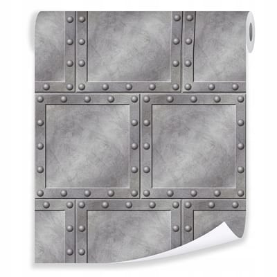 WALLARENA - Behang - Breedte 50 cm - Beton 3D Grijs Loft - Geschikt voor woonkamers, slaapkamers en kantoren - 10m