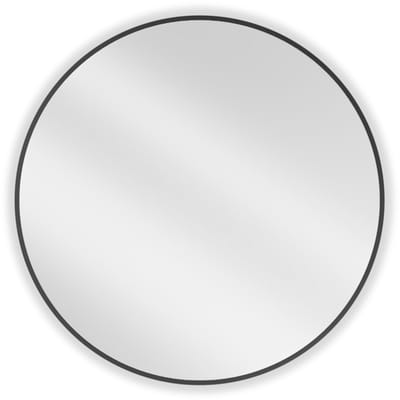 Mexen Loft badkamerspiegel rond 80 , zwarte rand - 9850-080-080-000-70