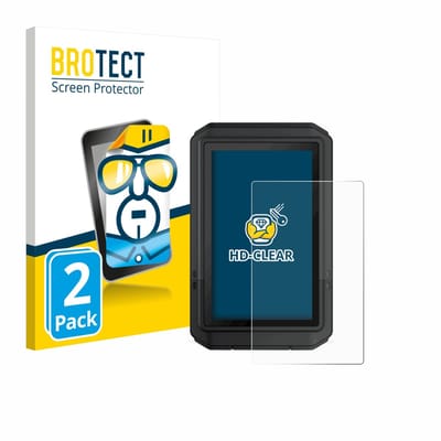 BROTECT - Screenprotector voor Garmin eTrex Touch 2025 - Folie Beschermfolie transparant 2 Stuks