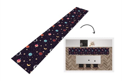 Keukenloper - Loper keuken - Space - Zodiac - Sterren - Design - Heelal - 300x50 cm - Keukenloper vinyl