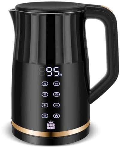 Waterkoker 1,7L met Temperatuurkeuze 40-100°C, LED Display, Warmhoudfunctie, BPA-vrij