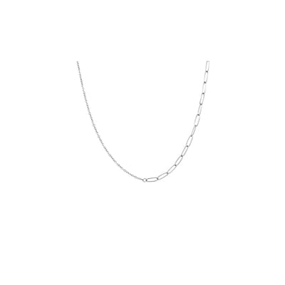iXXXi Jewelry-Halsketting Square Slim-Zilverkleurig-Dames Collier