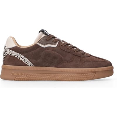 Maruti Yale D01 Almond Pixel Offwhite Sneakers Bruin Suede Dames - Bruin - 40