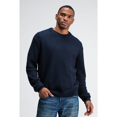 Butcher of Blue Galway Crew Alaska Blue Size: S | Sweaters Outlet | Heren | Blauw