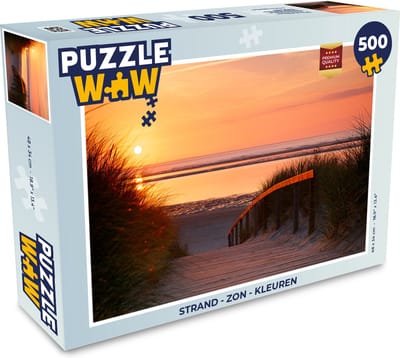 Puzzel Strand - Zon - Kleuren - Legpuzzel - Puzzel 500 stukjes