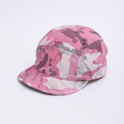 - Camouflage Vijflaagse Zachte Rand Straat Casual Pet Geschikt voor Zowel Mannen als Vrouwen, Pet One Size pink