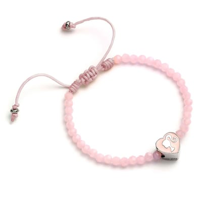 The Carat Shop - Barbie - Roze Parel Vriendschaps Hart Armband - Bracelet