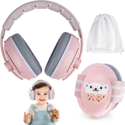 SCH® Gehoorbescherming Baby - Gehoorbescherming - Roze - ‎ 19cm x 16cm x 6cm