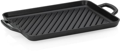 Grillplaat, Gietijzer, Zwart, 25 x 35 cm - Kela | Calido