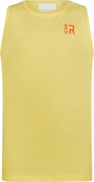 Retour jongens tank top Mika Light Yellow 170/176