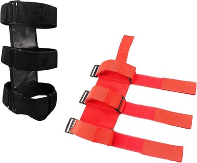 Brandblusser Houder - Rolbeugel Mount - Veilige Opslag - Verstelbaar Universeel - 2 Stuks - Zwart Rood