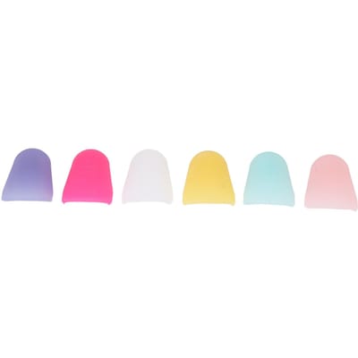 6 Stuks Mondstuk Dop Cover Silicone Beschermer Accessoire Set Kit voor Klarinet Saxofoon white