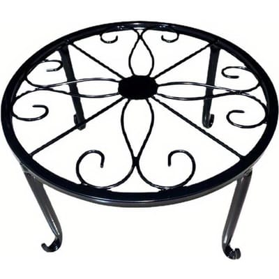 1 support de plante en métal robuste et antirouille - Parfait pour les jardinières et pots de jardin intérieurs/extérieurs ! 24x13cm