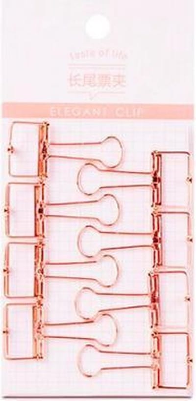 ProductGoods - Luxe Smalle Paperclips - Rosé Goud - 2,5 cm - 8 stuks