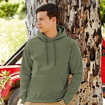 Fruit Of The Loom Heren Premium 70/30 Sweatshirt Capuchon / Hoodie (Klassiek Olive)
