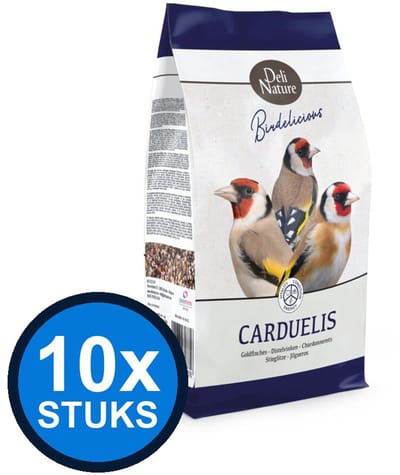 10x Deli Nature - Birdelicious carduelis distelvinken 750gr - Vogelvoer - 750 g