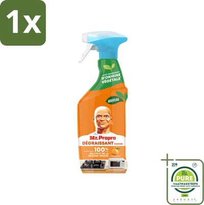 1 x Mr. Proper - Keukenontvetter Spray - Mandarijn - Natuurlijke ingrediënten - 500 ml - Keukenontvetter - Ontvetter Spray - Mandarijn Geur - Schoonmaakmiddel Keuken - Keuken Schoonmaken
