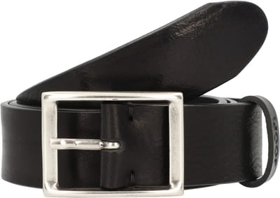 JOOP! Leren Riem Classic Jeans Belt 4,0 CM W90 Black Zwart