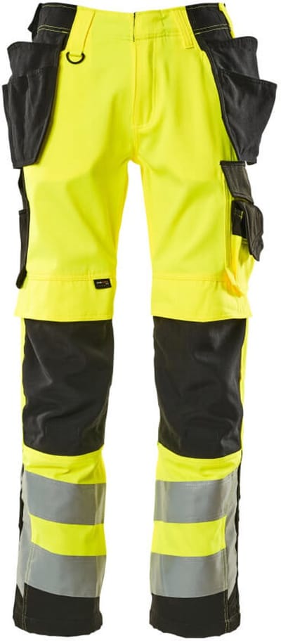 Mascot Safe Supreme Broek met spijkerzakken 15531-860 - Hi-Vis geel/zwart - C47 - 76