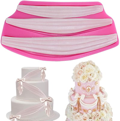 Dailygoods- Siliconen Vorm - Klassieke Rand Taart - Bakvormen - Fondant - Taart Decoratie - Voedselveilig - Eenvoudig te Reinigen - Bakvorm